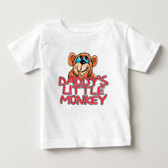 T-shirt Pour Bébé Le petit singe de papa (Devant)