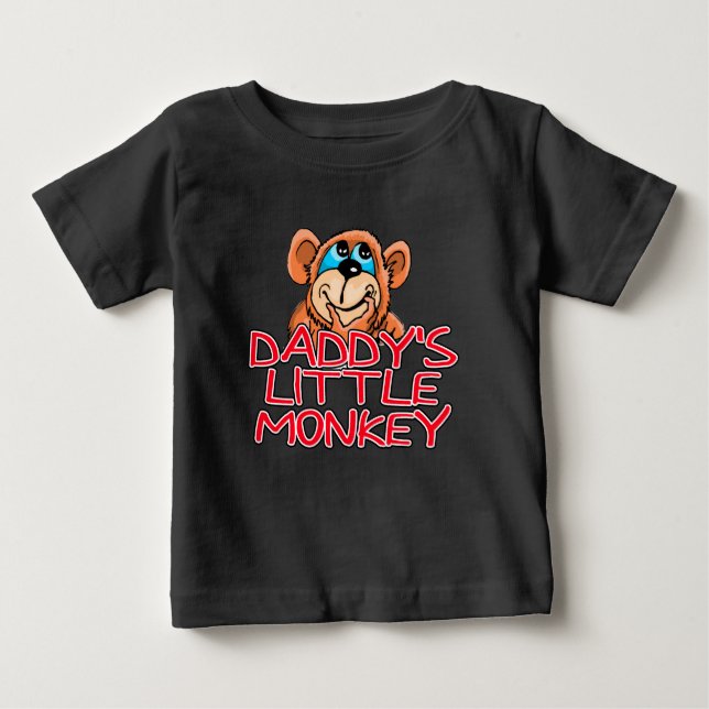 T-shirt Pour Bébé Le petit singe de papa (Devant)