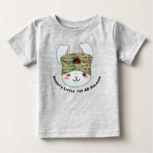 T-shirt Pour Bébé "Le petit soldat de la 1re division blindée de pa