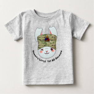 T-shirt Pour Bébé "Le petit soldat de la 1re division blindée de pap