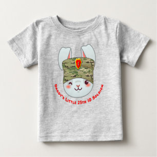 T-shirt Pour Bébé "Le petit soldat de la 25e division d’infanterie d