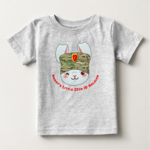 T-shirt Pour Bébé “Le petit soldat de la 25e division d'infanterie d