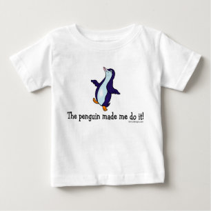 T-shirt Pour Bébé Le pingouin m'a fait le faire !