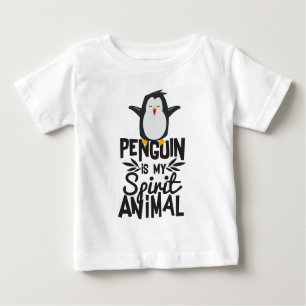 T-shirt Pour Bébé Le pingouin mignon est ma chemise drôle animale de