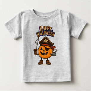 T-shirt Pour Bébé Le pirate Jack-o-Lantern Débardeur d'Halloween