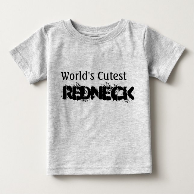T-shirt Pour Bébé Le plouc le plus mignon du monde (Devant)