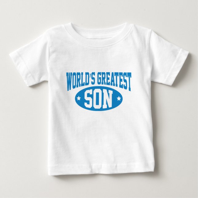 T-shirt Pour Bébé Le plus grand fils du monde (Devant)