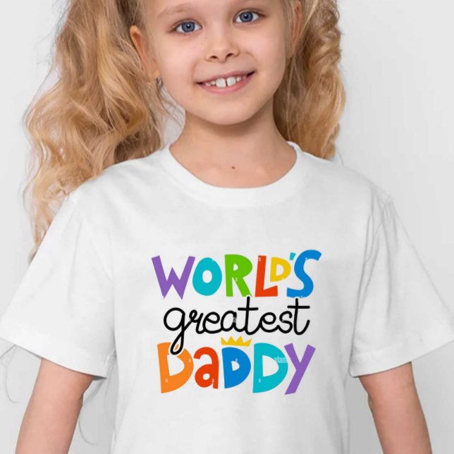 T-shirt Pour Bébé Le plus grand papa du monde (Créateur téléchargé)