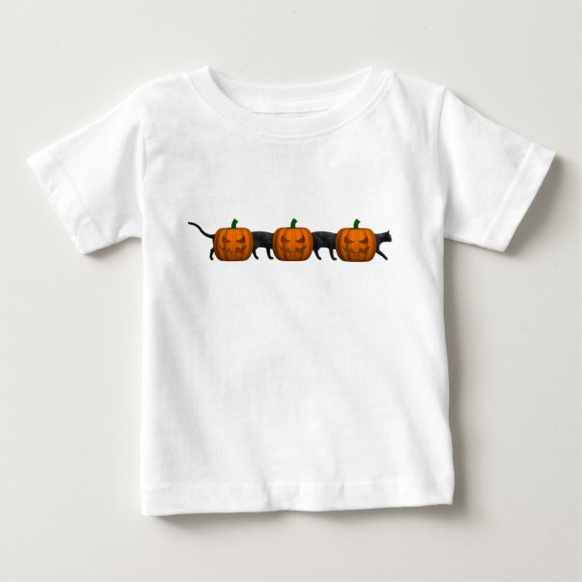 T-shirt Pour Bébé Le plus long chat du monde (Devant)