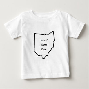 T-shirt Pour Bébé Le plus mauvais état de l'Ohio jamais