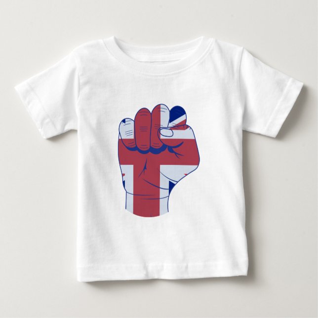 T-shirt Pour Bébé Le Poing des Britanniques (Devant)