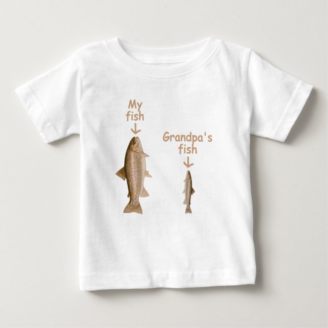 T-shirt Pour Bébé Le poisson de mon grand-père (Devant)