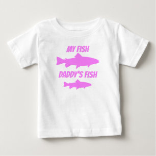 T-shirt Pour Bébé Le poisson de mon papa de poisson