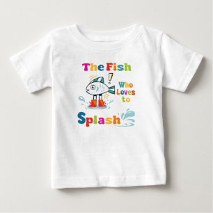 T-shirt Pour Bébé Le poisson qui aime faire des éclaboussures