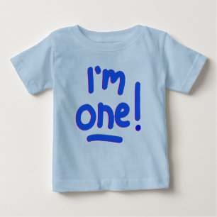 T-shirt Pour Bébé Le PREMIER ANNIVERSAIRE du BÉBÉ - "j'ai UN ans ! "