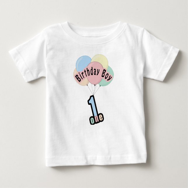 T-shirt Pour Bébé Le premier bébé d'anniversaire de la filière très  (Devant)