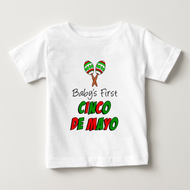 T-shirt Pour Bébé Le premier Cinco De Mayo (Devant)