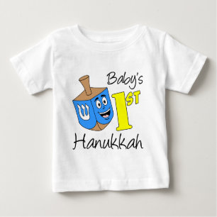 T-shirt Pour Bébé Le premier Hanoukka du bébé
