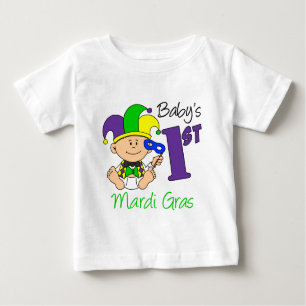 T-shirt Pour Bébé Le premier mardi gras du bébé
