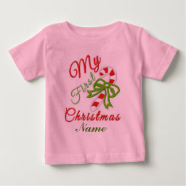 T-shirt Pour Bébé "Le premier Noël du bébé" TUTU BODYSUIT