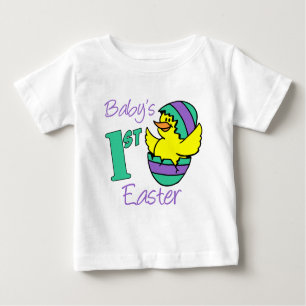 T-shirt Pour Bébé Le premier oeuf d'éclosion de Pâques du bébé