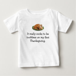 T-shirt Pour Bébé Le premier thanksgiving du bébé…