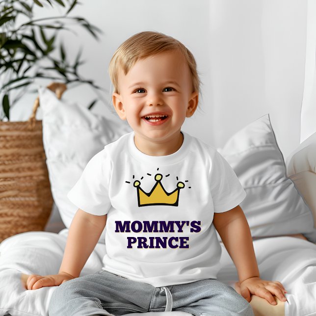 T-shirt Pour Bébé Le prince de maman (Créateur téléchargé)