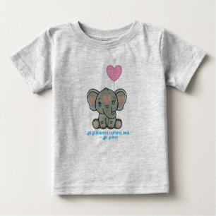 T-shirt Pour Bébé Le Prince Eléphant