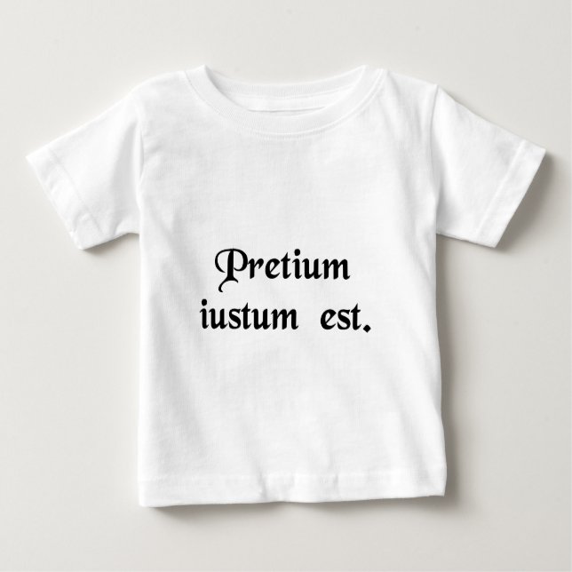 T-shirt Pour Bébé Le prix est exact (Devant)