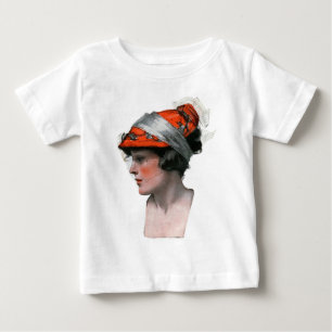 T-shirt Pour Bébé Le profil de la femme