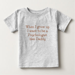 T-shirt Pour Bébé Le psychologue aiment le T-shirt de bébé de papa