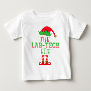 T-shirt Pour Bébé Le Pyjama de la famille de Noël des elfes du Lab T