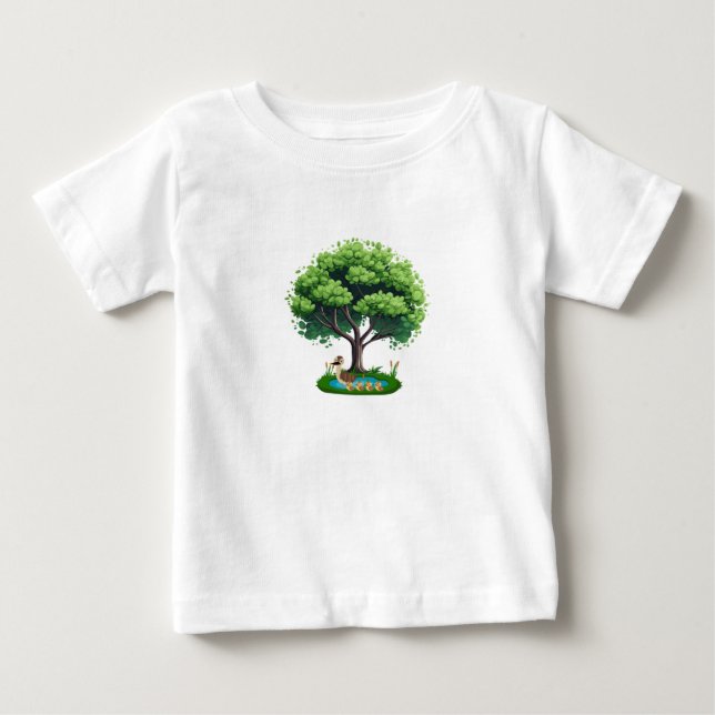 T-shirt Pour Bébé Le refuge paisible du canard (Devant)