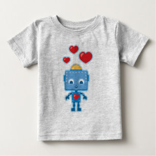 T-shirt Pour Bébé Le rétro robot mignon personnalisé badine la pi