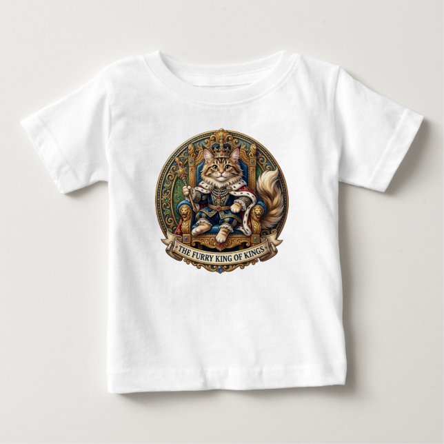 T-SHIRT POUR BÉBÉ LE ROI FOURRÉ DES ROIS (Devant)