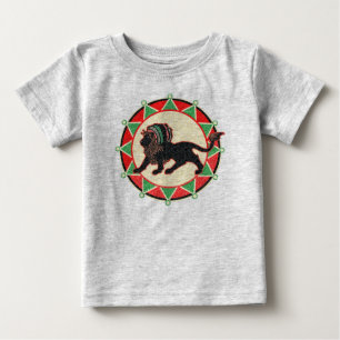 T-shirt Pour Bébé Le Roi Rasta Lion Vintage de Jah