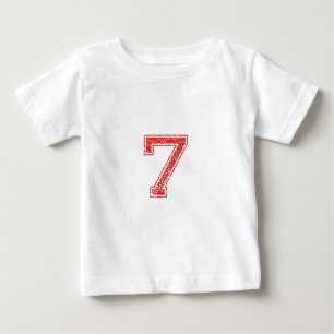 T-shirt Pour Bébé Le rouge folâtre Jerzee le numéro 7
