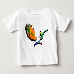 T-shirt Pour Bébé Le rugby sud-africain évente des chemises de béb