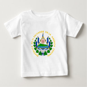 T-shirt Pour Bébé Le Salvador - emblème/drapeau/manteau des