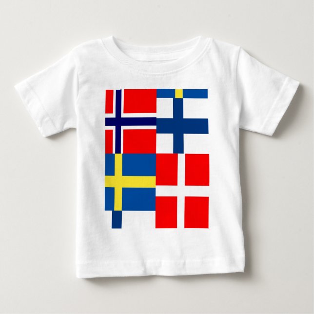 T-shirt Pour Bébé Le Scandinave marque le quartet (Devant)