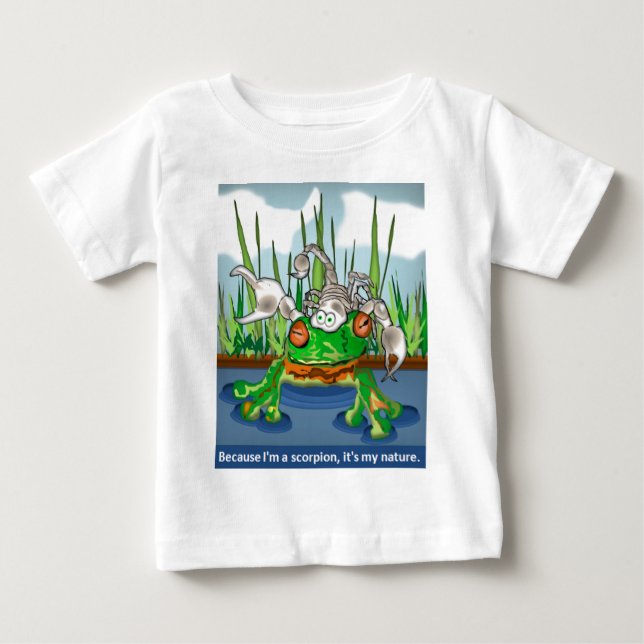 T-shirt Pour Bébé Le Scorpion et la grenouille (Devant)