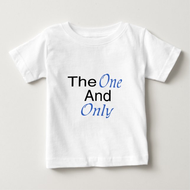 T-shirt Pour Bébé Le Seul Et Unique (bleu) (Devant)