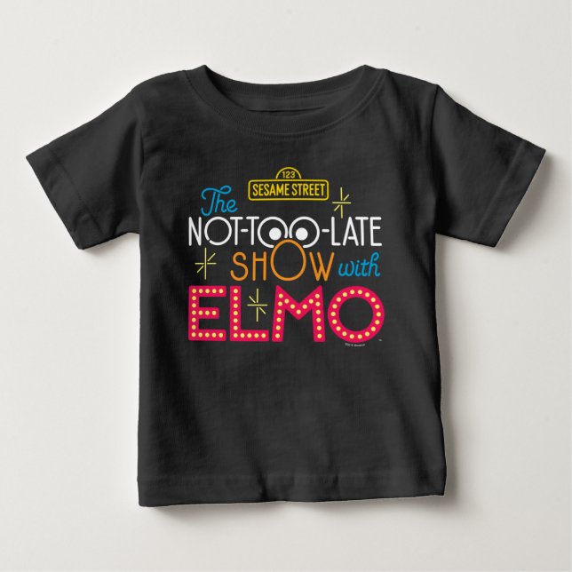 T-shirt Pour Bébé Le show pas trop tard avec Elmo (Devant)