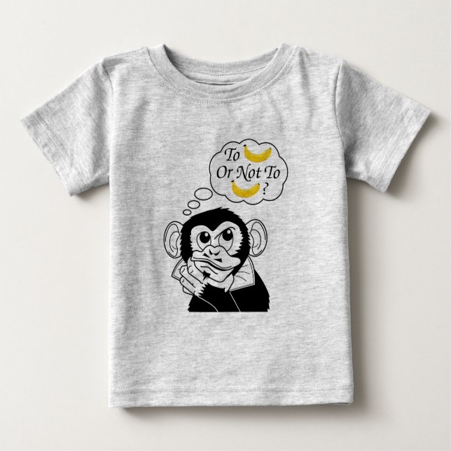 T-shirt Pour Bébé Le singe de Shakespeare (Devant)