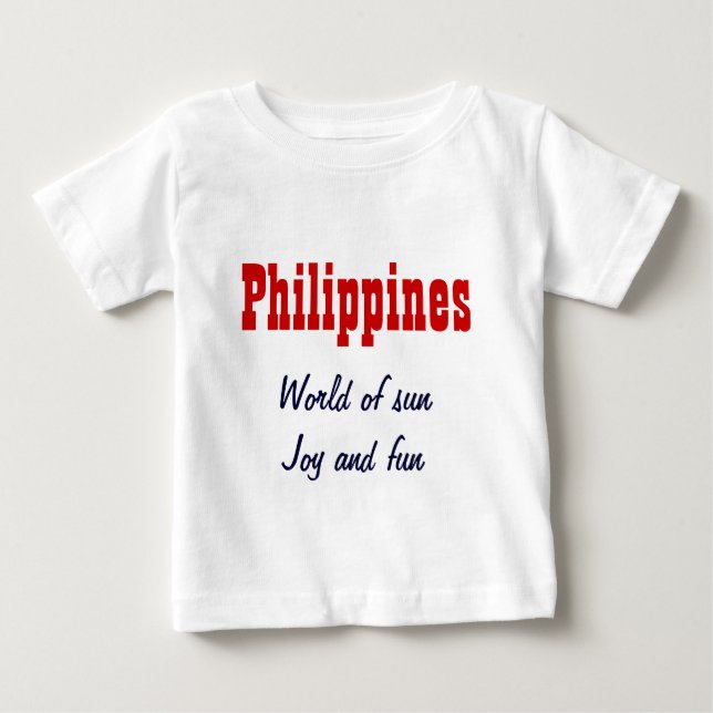 T-shirt Pour Bébé Le slogan philippin (Devant)