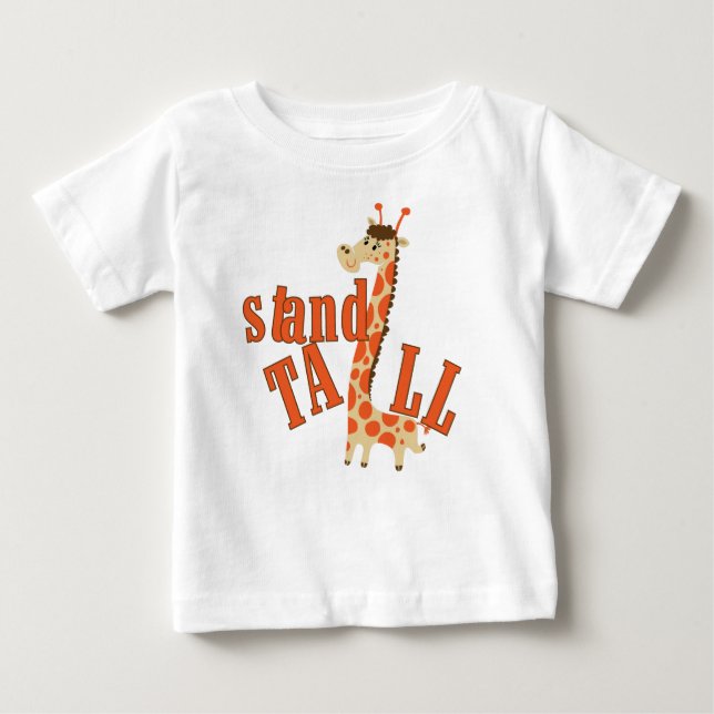 T-shirt Pour Bébé Le socle de girafe est grand (Devant)