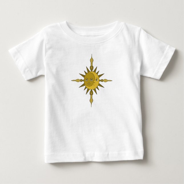 T-shirt Pour Bébé Le soleil et la lune (Devant)