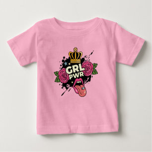 T-shirt Pour Bébé Le style tatouage Girl Power