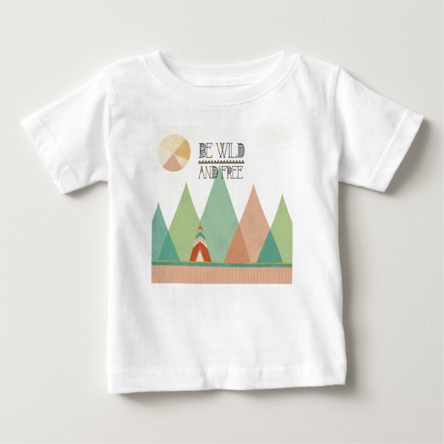 T-shirt Pour Bébé Le sud-ouest Geo II| soit sauvage et libre (Devant)