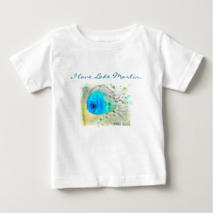 T-shirt Pour Bébé Le T-shirt des poissons du bébé "j'aime le lac